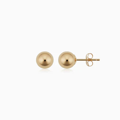 Boucles d'oreilles à boules | Or blanc