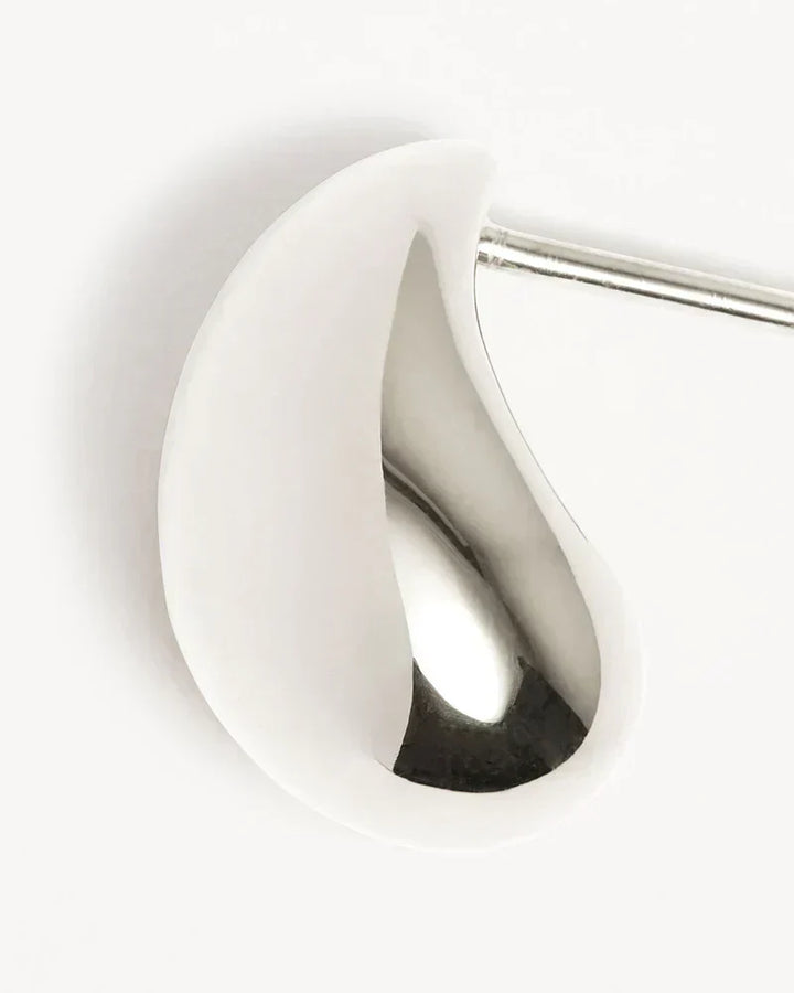 Boucles d'oreilles Mato | Or blanc